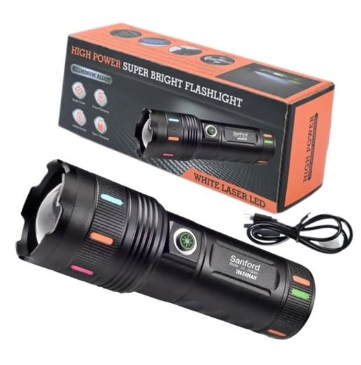 Sanford Super Bright Flashlight, Powerful zoom torch light